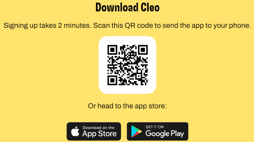 download an app like Cleo today